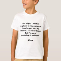 Elefant in meinem Schlafanzug.. Funny Marxism Quot