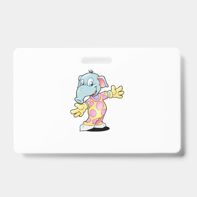 Elefant in Pajamas Ausweis (Vorderseite)