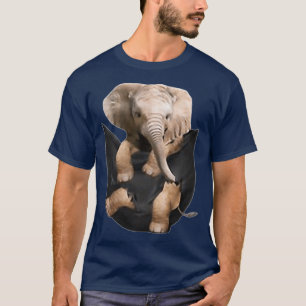 Elefant in Pocket Funny Elephant Lover Geschenke T-Shirt