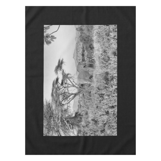 Elefant in Samburu Tischdecke (Vorderseite)