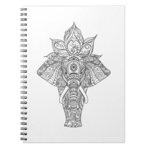 Elefant inspiriert notizblock