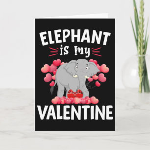 Elefant ist mein Valentinstag Frohen Valentinstag Karte