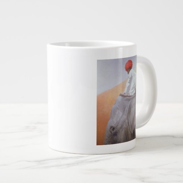 Elefant-Junge Jumbo-Tasse (Vorderseite Rechts)