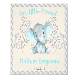Elefant Jungen Baby Kinderzimmer Schild