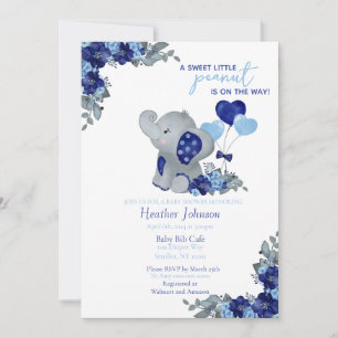 Elefant Jungen Baby Shower Einladung