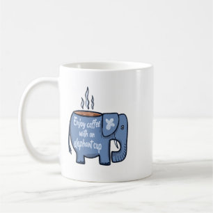 Elefant Kaffee Tasse Kreative Illustration Künstle