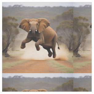 Elefant Känguru Hüpfer, Stoff