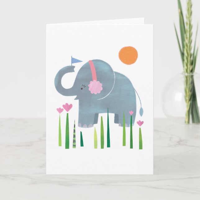 Elefant Karte (Vorderseite)