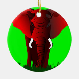 Elefant Keramik Ornament