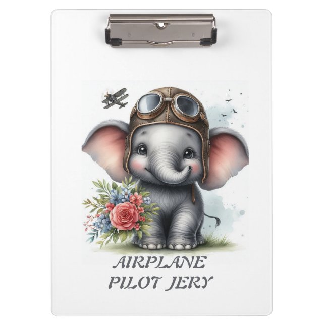 Elefant Klemmbrett (Vorderseite)