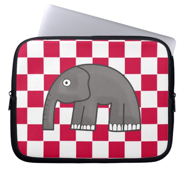 Elefant Laptopschutzhülle (Vorderseite)