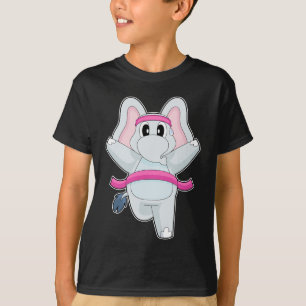 Elefant Läufer Running Sport T-Shirt