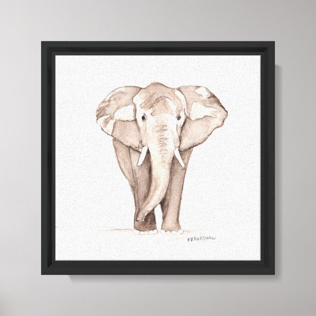 Elefant  leinwanddruck (Vorderseite)