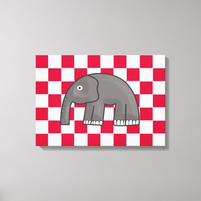 Elefant Leinwanddruck (Vorderseite)