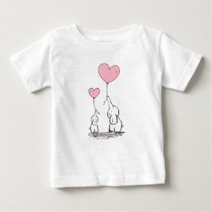 Elefant-Liebe Baby T-shirt