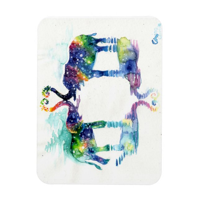 Elefant Liebe Magnet (Vertikal)
