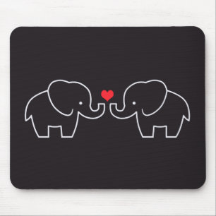 Elefant-Liebe Mousepad