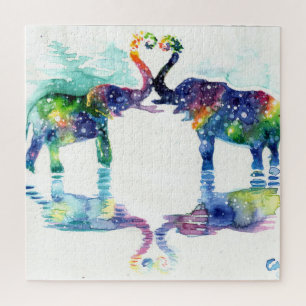 Elefant Liebe Puzzle