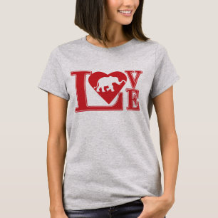 Elefant-Liebe T-Shirt