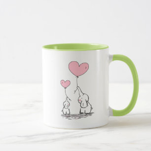 Elefant-Liebe Tasse