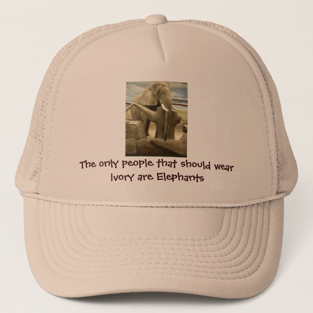 Elefant-Liebe Truckerkappe (Vorderseite)