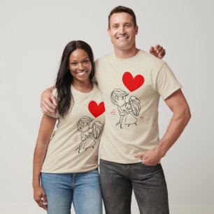 Elefant Liebes-Duo   Süßes passendes Paar T-Shirt