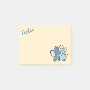 Elefant Liebes-Post-It-Notizen Post-it Klebezettel