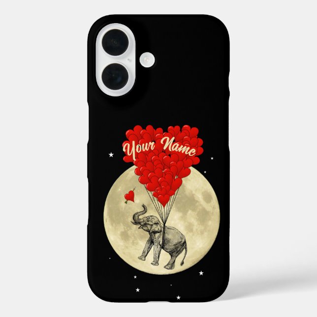Elefant Liebesherz Case-Mate iPhone Hülle (Rückseite)