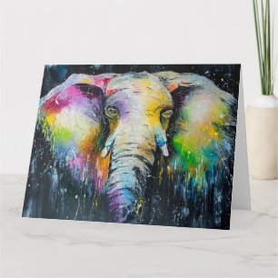 Elefant Liebhaber Der Elefant Aquarell Karte