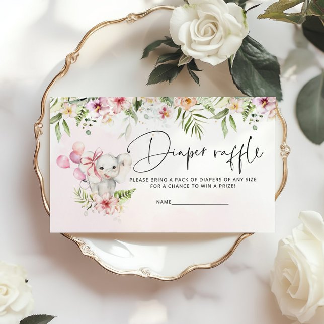 Elefant, Little Erdnussdiaper-Eintrittskarte Begleitkarte (Von Creator hochgeladen)