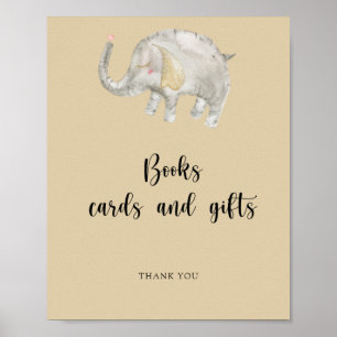 Elefant Luftballon Bücher Karten und Geschenke Pos Poster