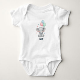 Elefant Luftballons Baby Bodyanzug Strampler