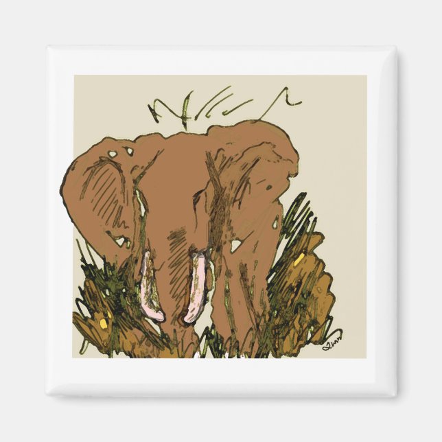 Elefant Magnet (Vorne)