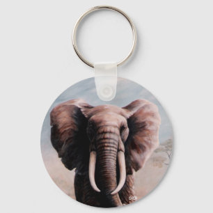 Elefant, malend durch DiDi Schlüsselanhänger