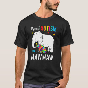 Elefant Mama Autistische Kinder Stolz auf Autismus T-Shirt