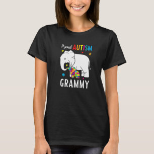 Elefant Mama Autistische Kinder Stolz Autismus Gra T-Shirt