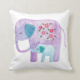 Elefant-Mama-u. -baby Kissen-niedliches Kissen