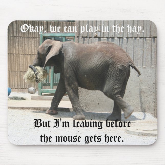 Elefant-Mausunterlage Mousepad (Vorne)