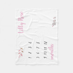 Elefant-Meilenstein-Decke Fleecedecke