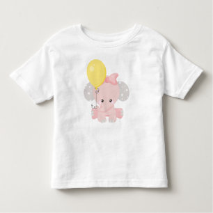 Elefant mit Ballon, Niedlicher Elefant, Krone, Ste Kleinkind T-shirt