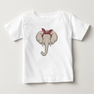 Elefant mit Bandana Baby T-shirt