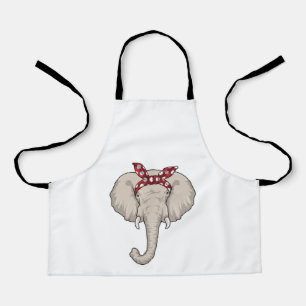 Elefant mit Bandana Schürze