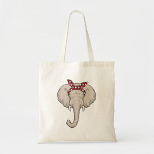 Elefant mit Bandana Tragetasche