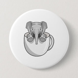 Elefant mit Cup Button