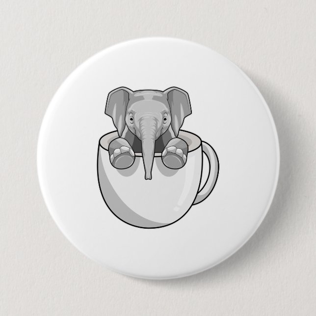Elefant mit Cup Button (Vorderseite)