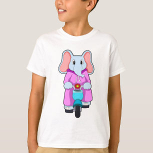 Elefant mit Fahrrad T-Shirt