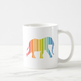 Elefant mit Farbbändern Kaffeetasse
