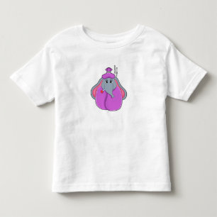 Elefant mit Fieberthermometer Kleinkind T-shirt