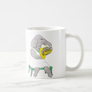 Elefant mit französischem Horn Tasse