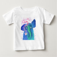Elefant mit Kaffee Baby T-Shirt